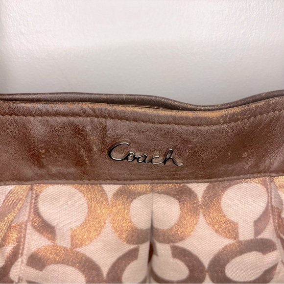 Coach Ashley Op Art Metallic Crossbody Bag - Picture 5 of 11